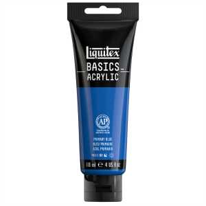 BASICS Acrylic Paint, 118 mL Tube, Primary Blue