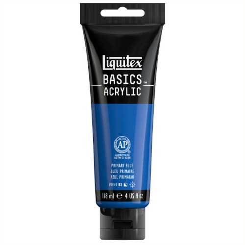 BASICS Acrylic Paint, 118 mL Tube, Primary Blue