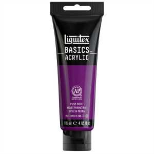 BASICS Acrylic Paint, 118 mL Tube, Prism Violet