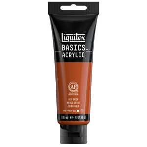 BASICS Acrylic Paint, 118 mL Tube, Red Oxide