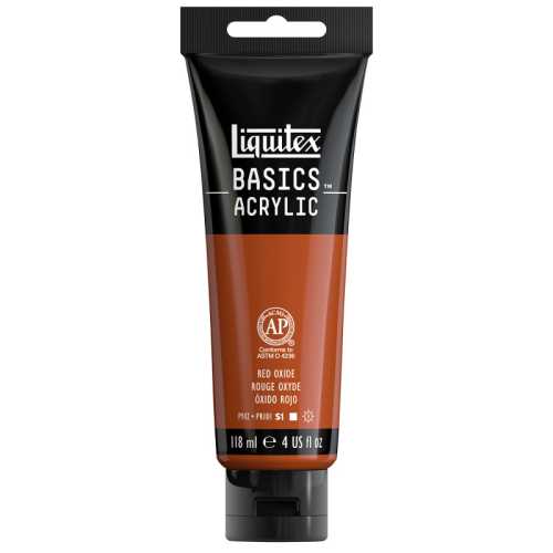 BASICS Acrylic Paint, 118 mL Tube, Red Oxide