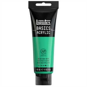 BASICS Acrylic Paint, 118 mL Tube, Bright Aqua Green