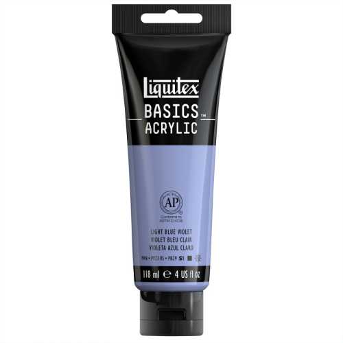 BASICS Acrylic Paint, 118 mL Tube, Light Blue Violet