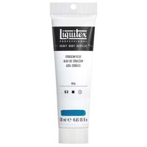 Professional Heavy Body Acrylic Paint, 138 mL Tube, Cerulean Blue