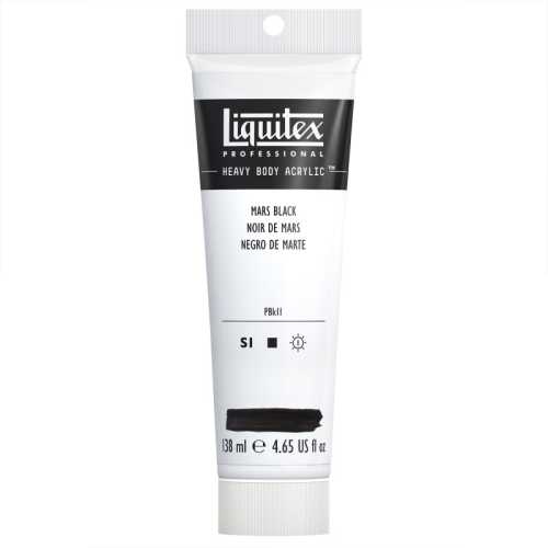 Professional Heavy Body Acrylic Paint, 138 mL Tube, Mars Black