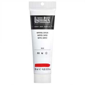 Professional Heavy Body Acrylic Paint, 138 mL Tube, Naphthol Crimson