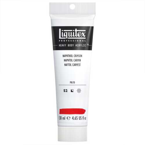 Professional Heavy Body Acrylic Paint, 138 mL Tube, Naphthol Crimson