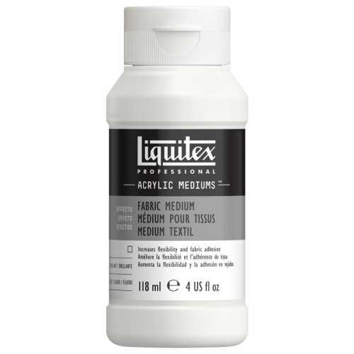 Professional Acrylic Fabric Medium, 4 oz (118 mL) Bottle
