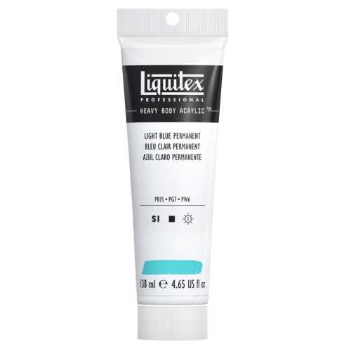 Professional Heavy Body Acrylic Paint, 138 mL Tube, Light Blue Permanent