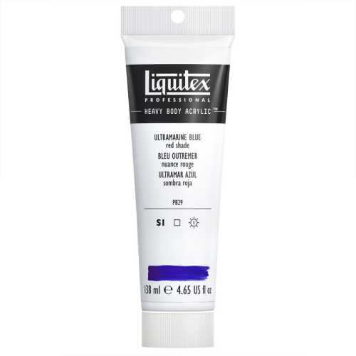 Professional Heavy Body Acrylic Paint, 138 mL Tube, Ultramarine Blue (Red Shade)