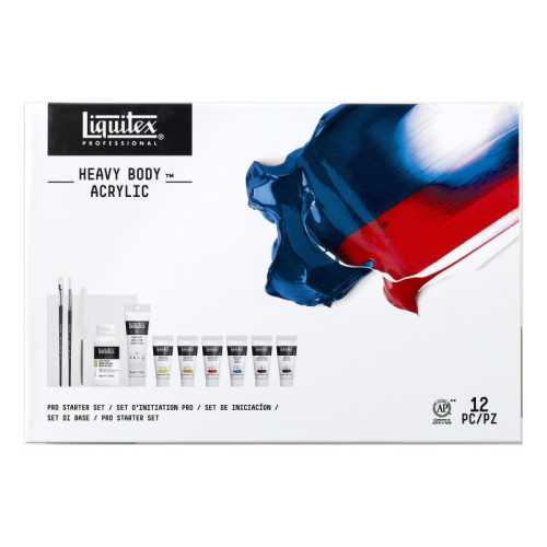 Professional Heavy Body Acrylic Paint, Pro Starter Set