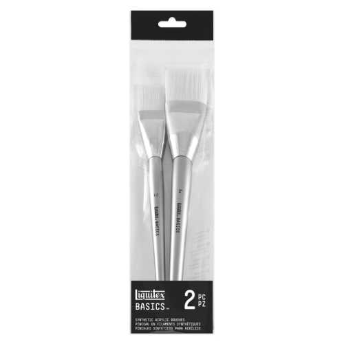 BASICS Extra Big Acrylic Bristles Paint Brushes, Set of 2