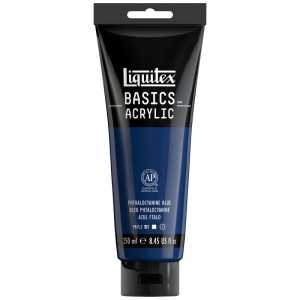 BASICS Acrylic Paint, 250 mL, Tube, Phthalocyanine Blue