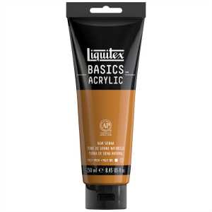 BASICS Acrylic Paint, 250 mL, Tube, Raw Sienna
