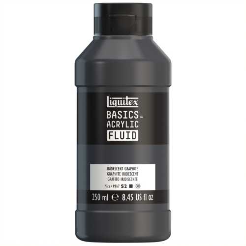 BASICS Acrylic Fluid, 250 mL, Bottle, Iridescent Graphite