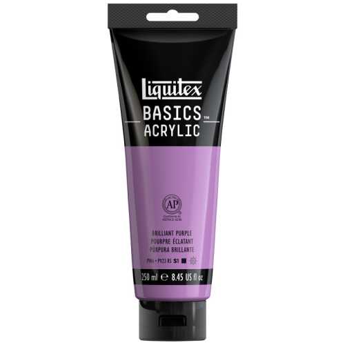 BASICS Acrylic Paint, 250 mL, Tube, Brilliant Purple