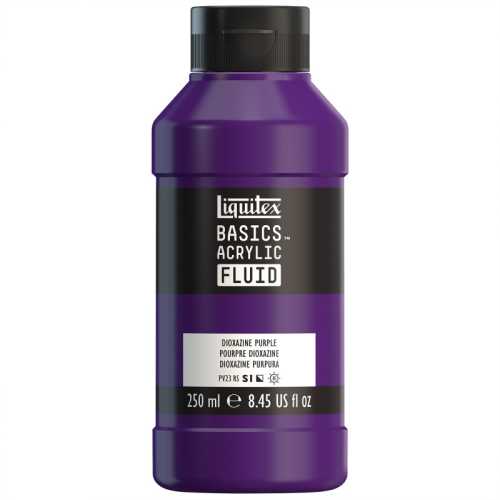 BASICS Acrylic Fluid, 250 mL, Bottle, Dioxazine Purple