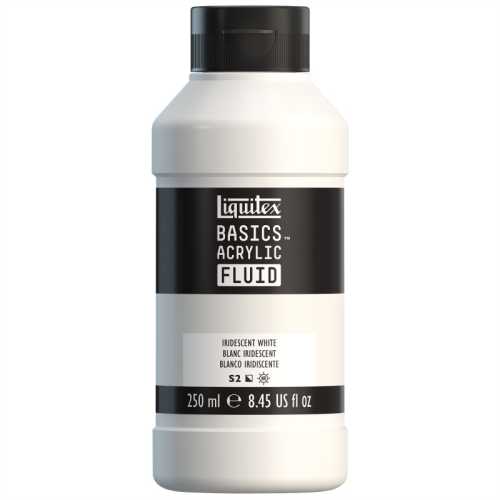 BASICS Acrylic Fluid, 250 mL, Bottle, Iridescent White