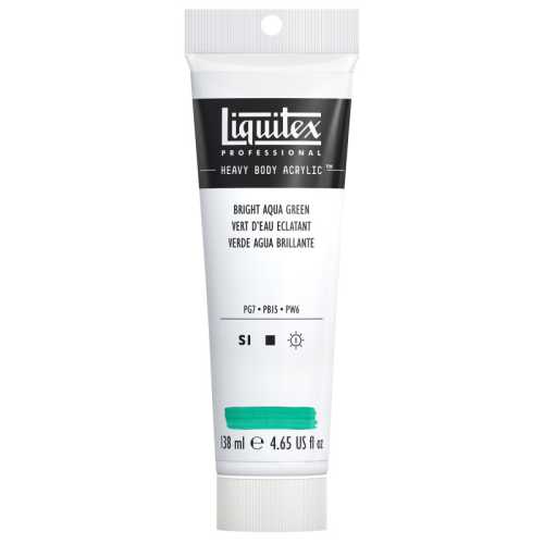 Professional Heavy Body Acrylic Paint, 138 mL Tube, Bright Aqua Green