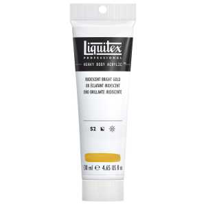 Professional Heavy Body Acrylic Paint, 138 mL Tube, Iridescent Bright Gold