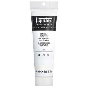 Professional Heavy Body Acrylic Paint, 138 mL Tube, Transparent Mixing White
