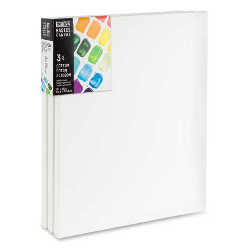 BASICS Cotton Canvas, 16x20 in, Set of 3