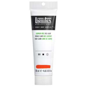 Professional Heavy Body Acrylic Paint, 138 mL Tube, Cadmium Free Red Light