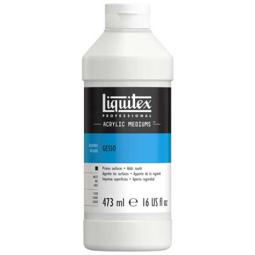 Professional Acrylic Gesso, White, 16 oz (473 mL)