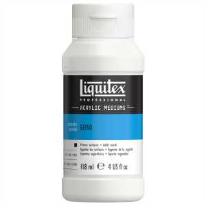 Professional Acrylic Gesso, White, 4 oz (118 mL)