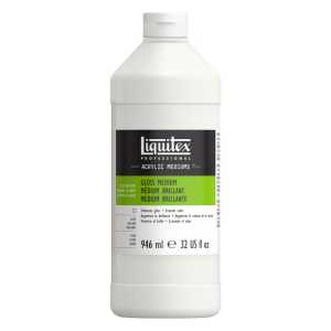 Professional Acrylic Gloss Medium, Clear, 32 oz (946 mL)