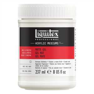 Professional Acrylic Matte Gel Medium, Clear, 8 oz (237 mL)