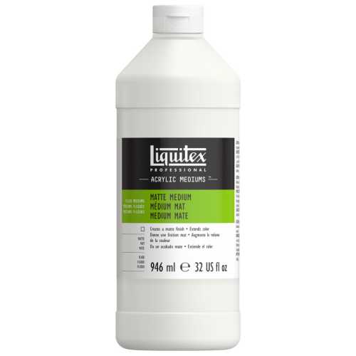 Professional Acrylic Matte Medium, Clear, 32 oz (946 mL)