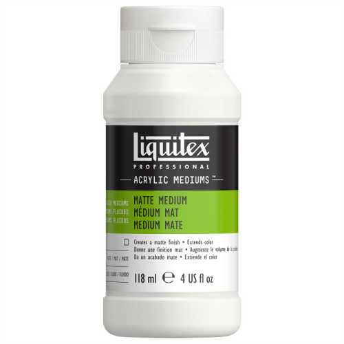 Professional Acrylic Matte Medium, Clear, 4 oz (118 mL)