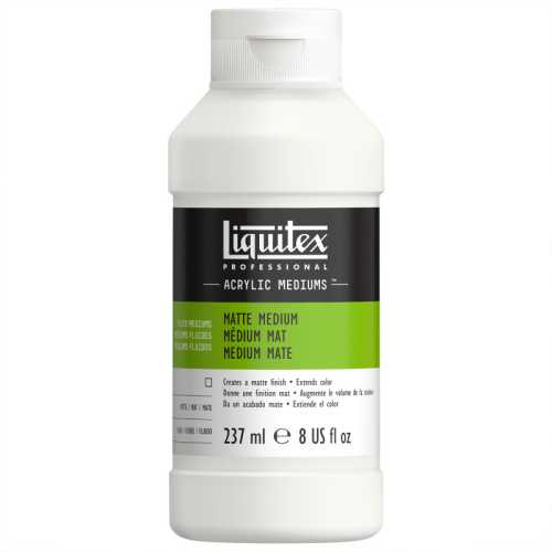 Professional Acrylic Matte Medium, Clear, 8 oz (237 mL)