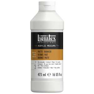 Professional Acrylic Matte Varnish, Clear, 16 oz (473 mL)