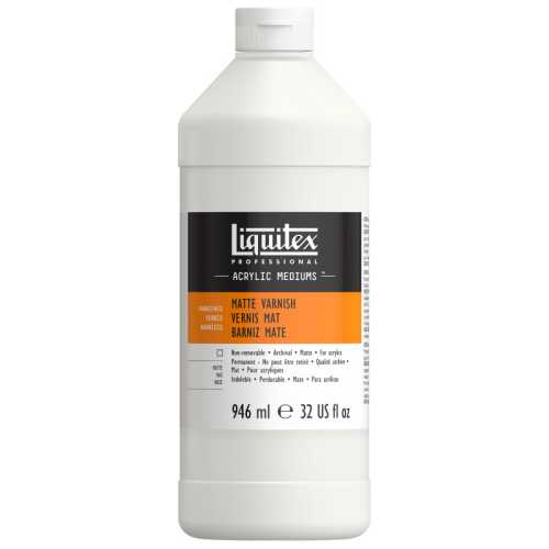 Professional Acrylic Matte Varnish, Clear, 32 oz (946 mL)