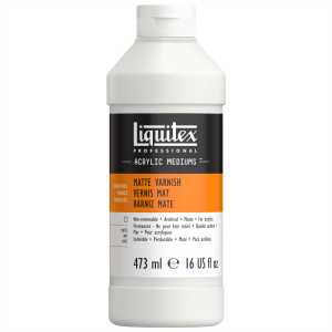 Professional Acrylic Matte Varnish, Clear, 8 oz (237 mL)
