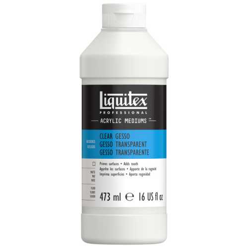 Professional Acrylic Gesso, Clear, 16 oz (473 mL)
