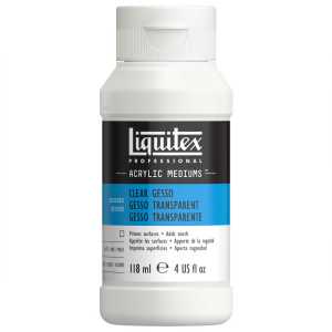 Professional Acrylic Gesso, Clear, 4 oz (118 mL)