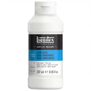 Professional Acrylic Gesso, Clear, 8 oz (237 mL)