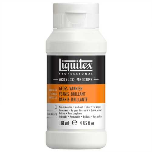 Professional Acrylic Gloss Varnish, Clear, 4 oz (118 mL)
