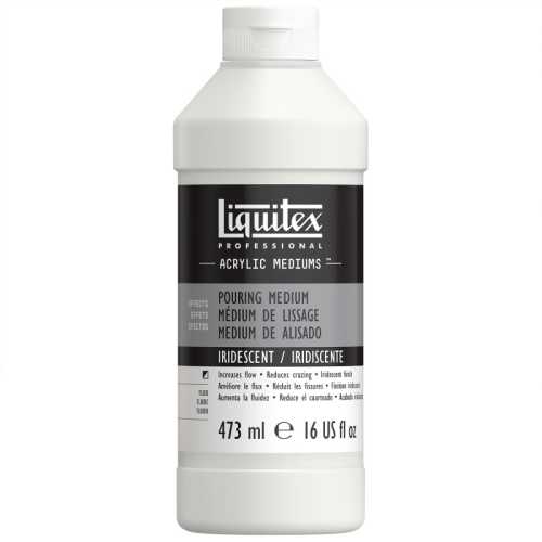 Professional Acrylic Pouring Medium, Iridescent, 16 oz (473 mL)