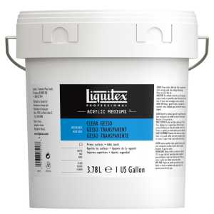 Professional Acrylic Gesso, Clear, 128 oz (3.78 L)