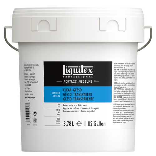 Professional Acrylic Gesso, Clear, 128 oz (3.78 L)