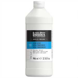 Professional Acrylic Gesso, Clear, 32 oz (946 mL)
