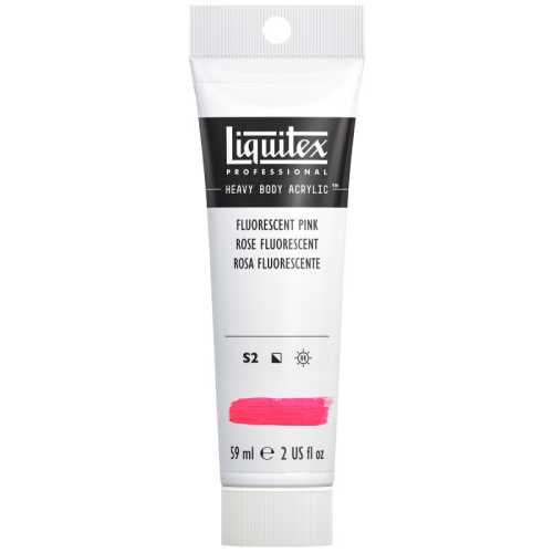 Professional Heavy Body Acrylic Paint, 59 mL Tube, Fluorescent Pink