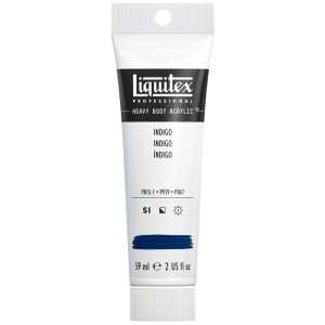Professional Heavy Body Acrylic Paint, 59 mL Tube, Indigo