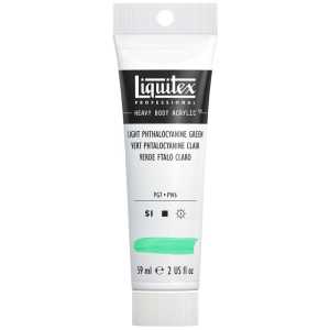 Professional Heavy Body Acrylic Paint, 59 mL Tube, Light Phthalocyanine Green