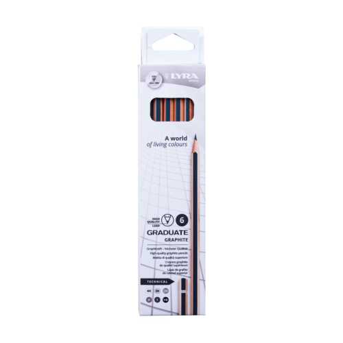 Graduate Graphite Pencil, Technical Set, 6 Pieces