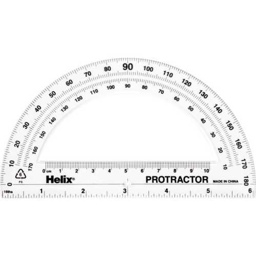180 Degree Standard Protractor, 6